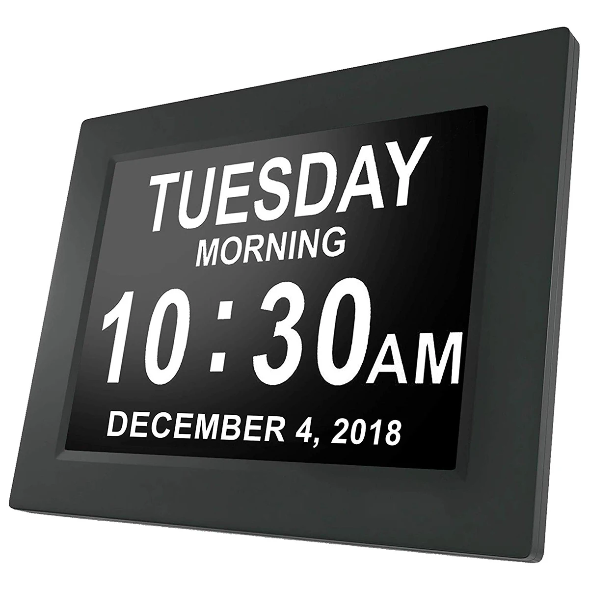 LCD Digitalno Uro, Koledar Datum Dan Ura Samodejna Zatemnitev 8 Jezikih HD Zaslon Večfunkcijsko Elektronski Desk /Tabela Ura