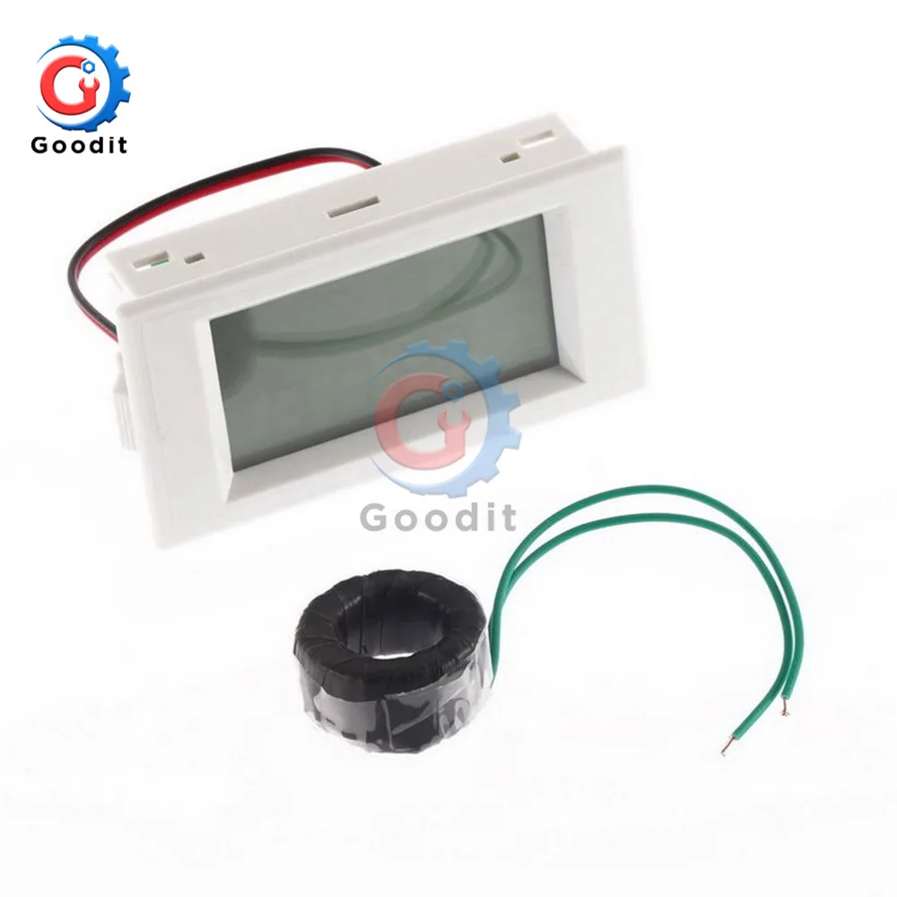 LCD-Zaslon Digitalni Voltmeter Ampermeter Tester 100A 80V-300V 110V 220V AC Plošča Amp Voltov Napetosti Tekoči Meter Z AC Pretvornik