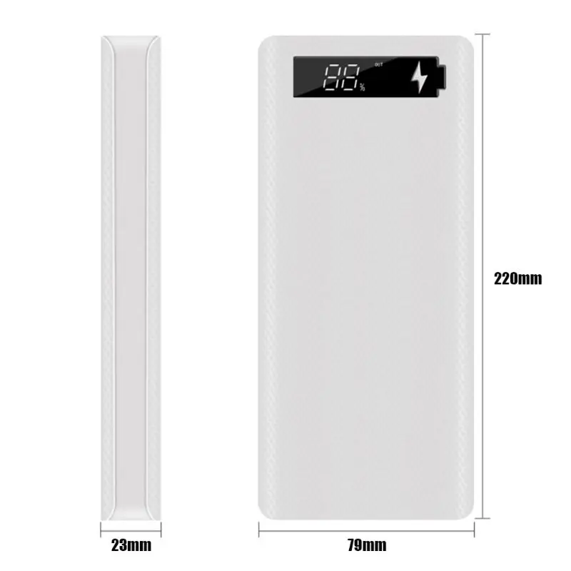 LCD-Zaslon DIY 10x18650 Baterije Primeru Power Shell Banke Polnilnik Polje Dodatki