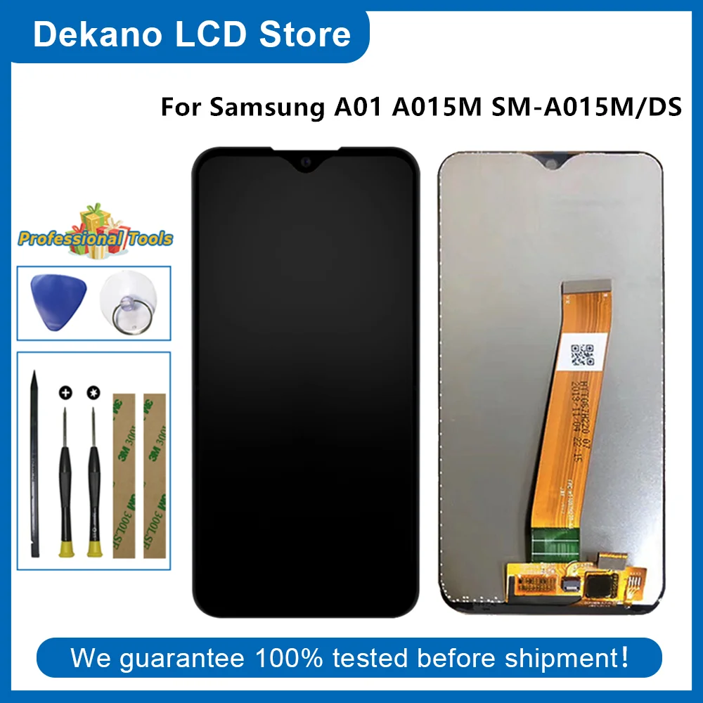 LCD zaslon Za Samsung Galaxy A01 2019 A015 SM-A015M/DS Zaslon, Zaslon na Dotik, Računalnike Zbora Za Samsung a01 a015m Zaslon