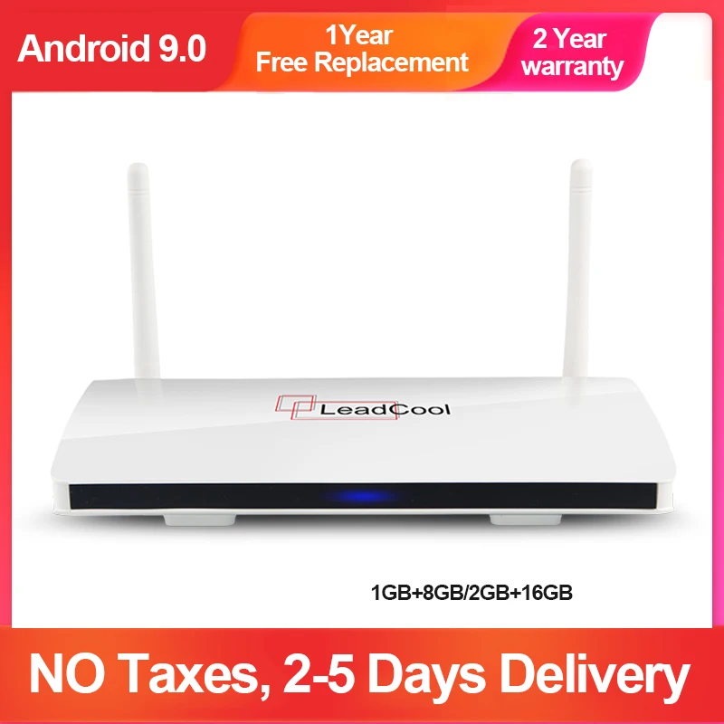 Leadcool TV Box Android9.0 2020 Amlogic S905W Quad-Core Full HD 1080P 1G8G/2G16G 2.4 G Wifi Media Player 4K Smart TV BOX Leadcool