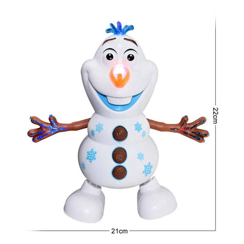 LeadingStar Ples Roboti Snežaka Olaf-a, Električne Igrače z Lahka Glasba Lahko Maha z Orožjem 5 Glasbe Otroci Rojstni dan Božično Darilo