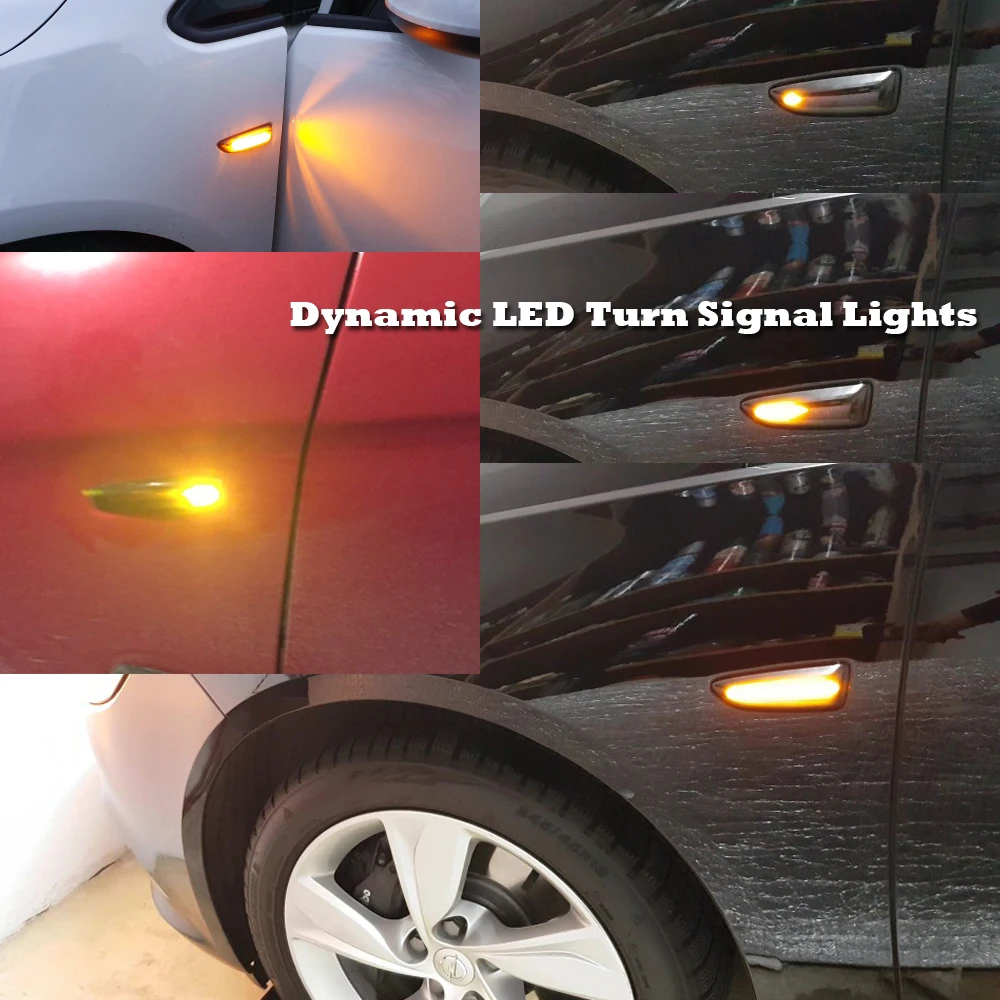 LED Avto Strani Marker Obrnite Kazalnik Signala Dinamično Luči Za Opel Astra Crossland X Insignia B Zafiri Tourer C