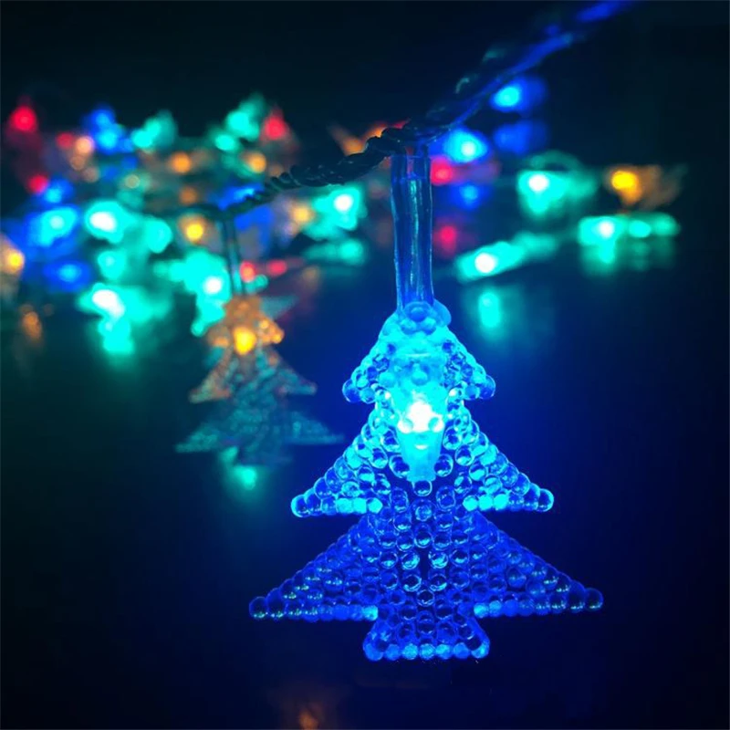 LED ChristmasTree Svetlobe Niz Svjetlucati Venci Božič Lučka Počitnice Baterija Upravlja Stranka Poroko Okrasna Vila Lučka