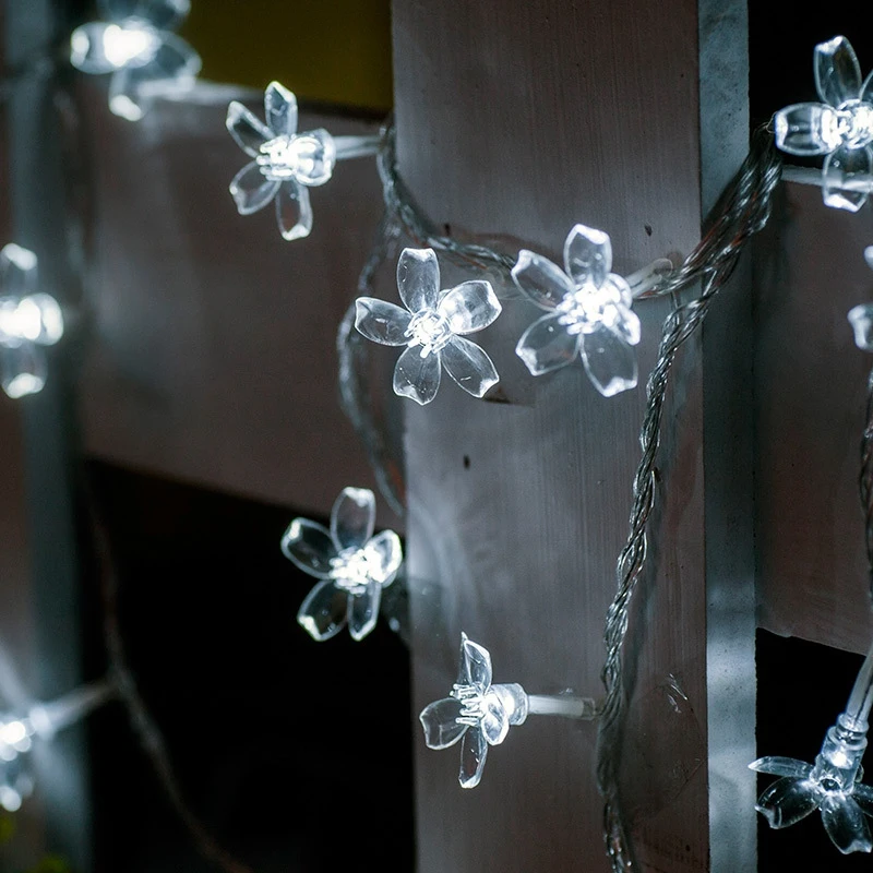 LED Cvetje Pravljice Luči 2M 5M 10 M v Zaprtih prostorih LED Niz Luči Vrt Božično Drevo Garland Počitniških Domov Soba Dekoracijo Baterije