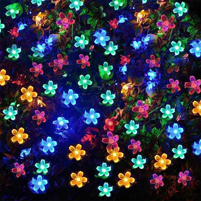 LED Cvetje Pravljice Luči 2M 5M 10 M v Zaprtih prostorih LED Niz Luči Vrt Božično Drevo Garland Počitniških Domov Soba Dekoracijo Baterije
