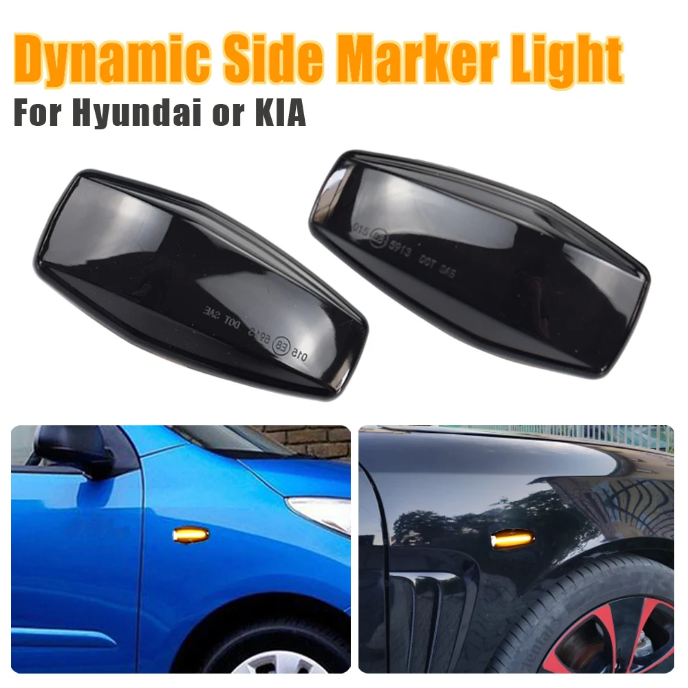 LED Dinamični Vključite Signal Strani Marker Svetlobe Zaporedno Blinker Luč Za Hyundai Elantra Getz Sonata XG Terracan Tucson Kia Rio