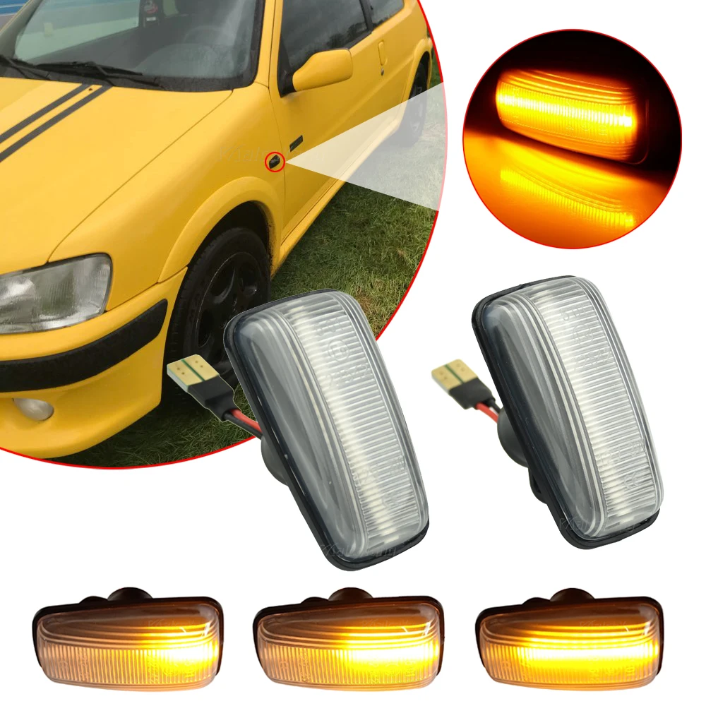 Led Dinamični Vključite Signal Strani Marker Svetlobe Blinker Za Citroen Berlingo Jumpy Saxo Xantia Odmor XM ZX Coupe Za Fiat Peugeot