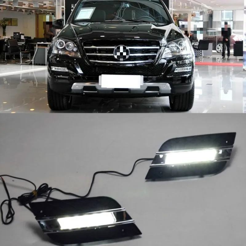 LED Dnevnih Luči Za Mercedes Benz ML350 W164 ML280 ML300 ML320 2010 2011 Nepremočljiva ABS 12V Avto DRL Lučka