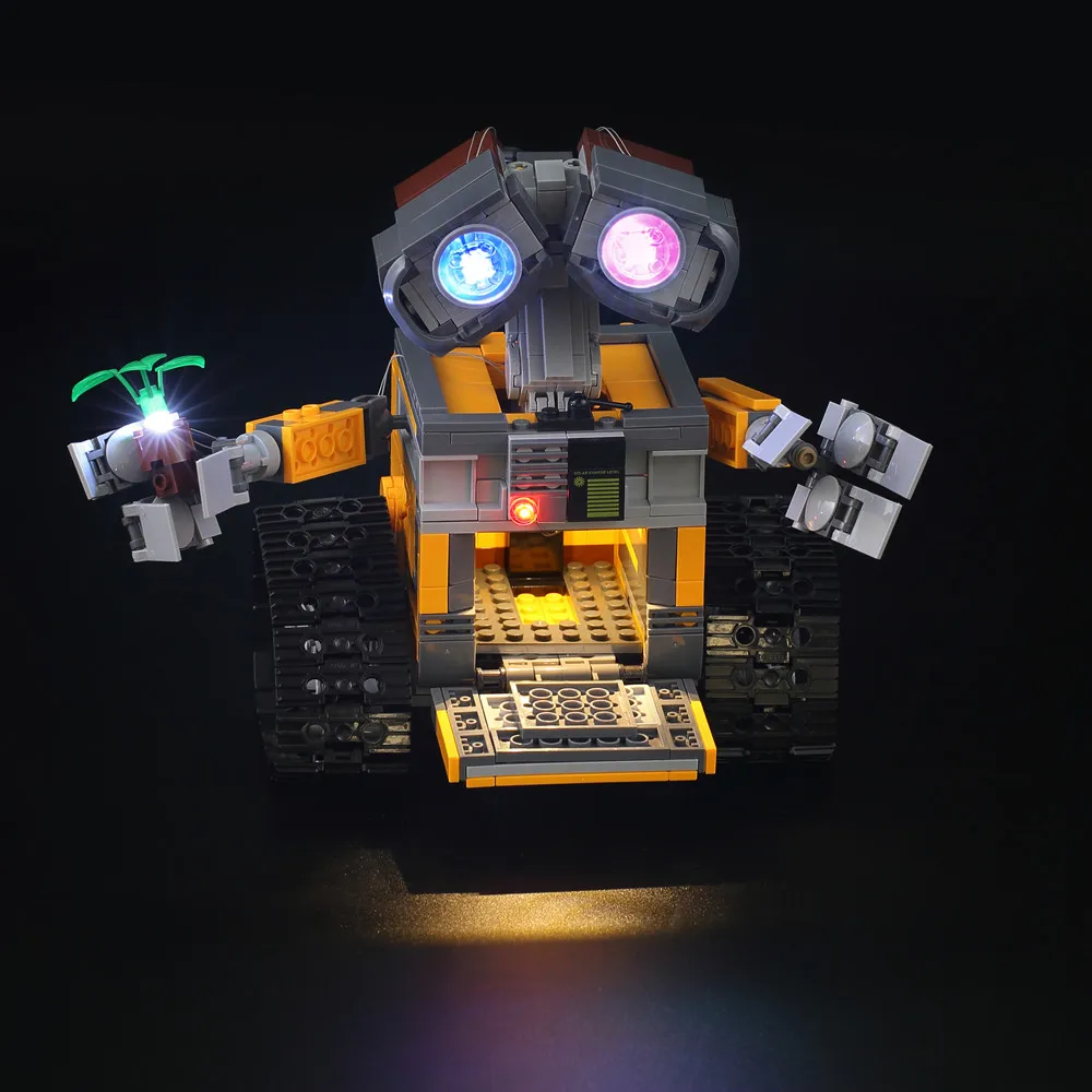 Led luči komplet (samo luči komplet vključeni) za 21303 in 16003 Ideja Robota STENO E Stavbe Nastavite KitsToys oči svetlobe