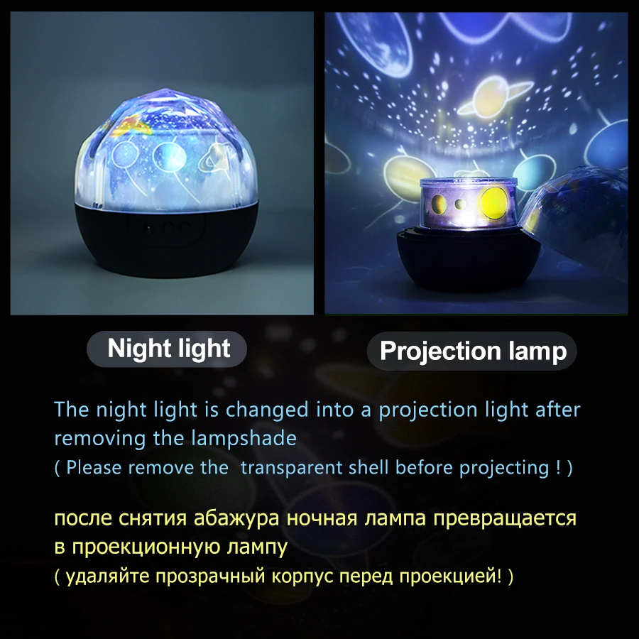 LED Magic Star Projektor Galaxy Svetlobe Spalnica Zvezdnato Nebo Ponoči Svetlo Sonce Sistema za Otroke, otroška Igrača Novo Leto Božično Darilo