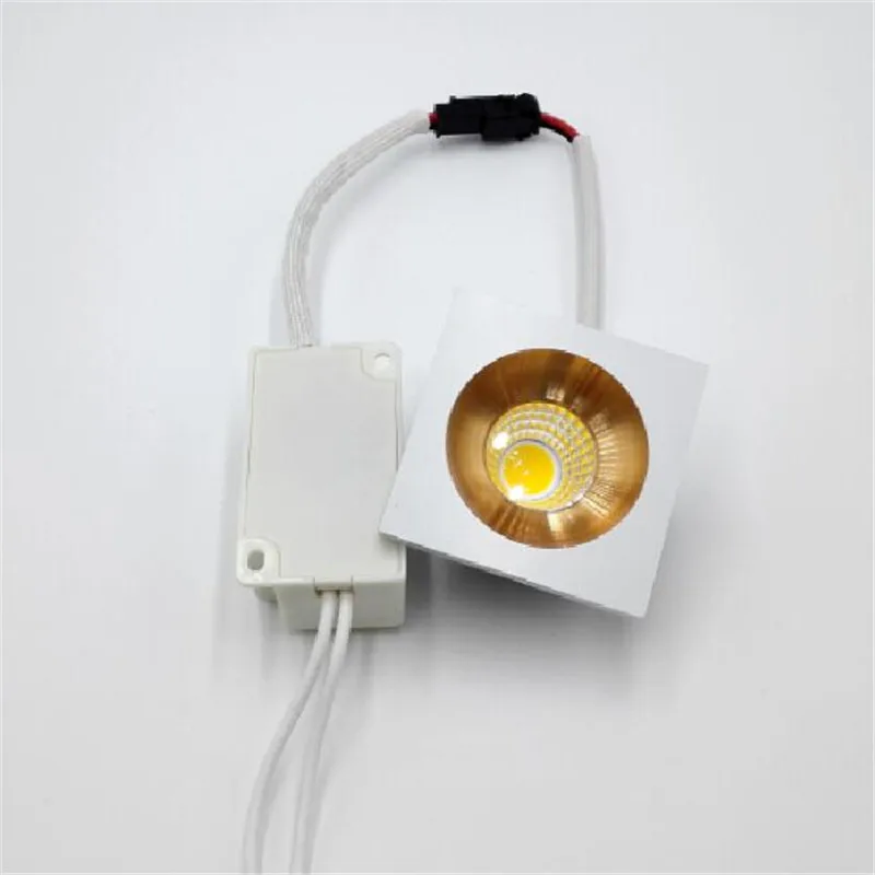 LED Mini 3W 5W Spot COB Vgradne Zatemniti Svetilke 110V 220V Navzdol Lučka za Kabinet Doma Luči