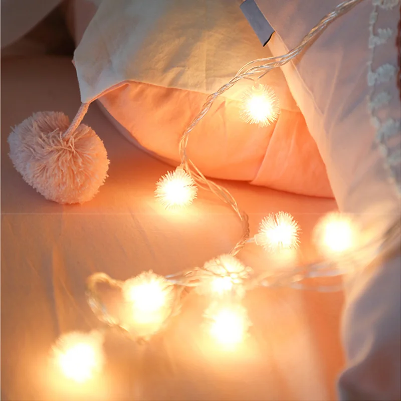 LED novoletne lučke regrat okroglo žogo svetlobe niz spalnica, dnevna soba, vrt, počitnice stranka vila lučka dekor baterije