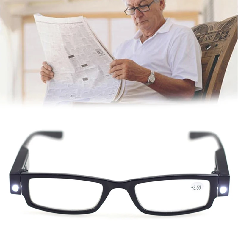 LED Povečevalno Eyewears Obravnavi Očala Razsvetljavo Lupo Eyeglass s Svetlobo LXH