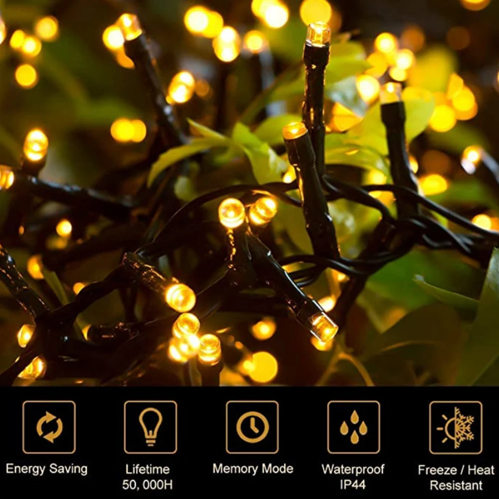 LED Pravljice Niz Luči m 100 m 50 M 30 M 10M Nepremočljiva Razsvetljave Svetilke Za Notranjo Zunanjo Stranko Poroko Božična Drevesa Vrt Dekor