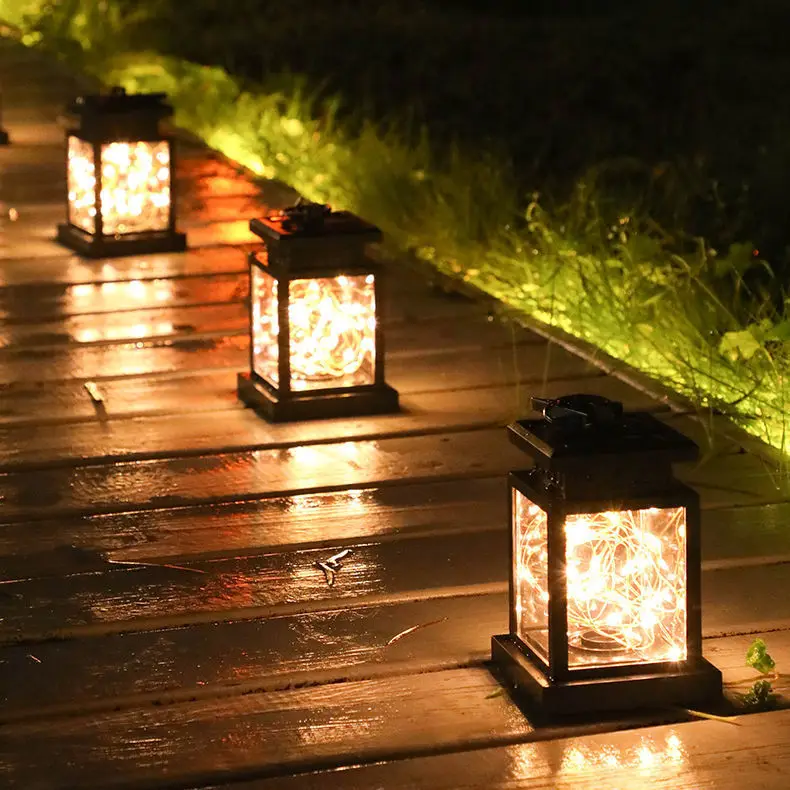 LED Sončne svetilke Vrtne Luči Dekoracijo Utripanja Brezplamensko Sveče Zunanja Razsvetljava Brezdimni Solarna Svetilka Za Kampiranje