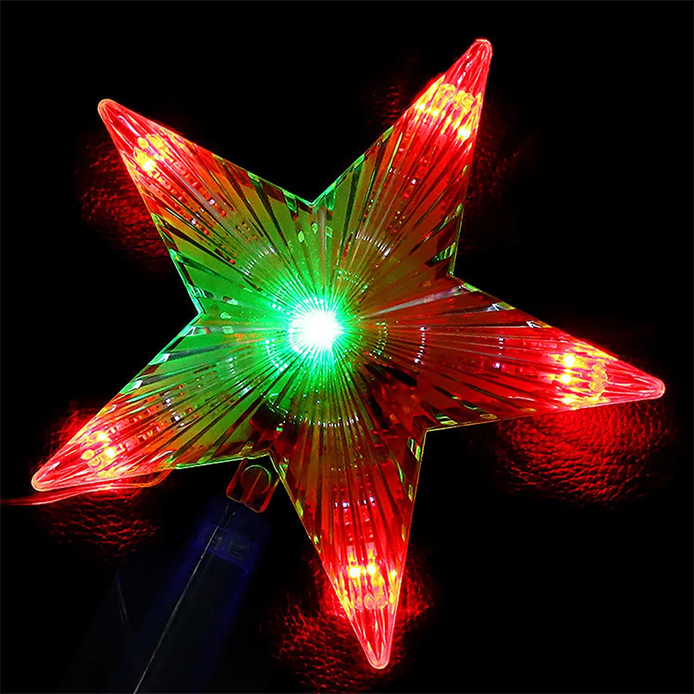 LED Star Svetlobo Pet opozoril Žarnice Božično Drevo Top Lučke Za Božič Poročne Pravljice Dekorativne Luči 220V EU/UK/NAS Plug
