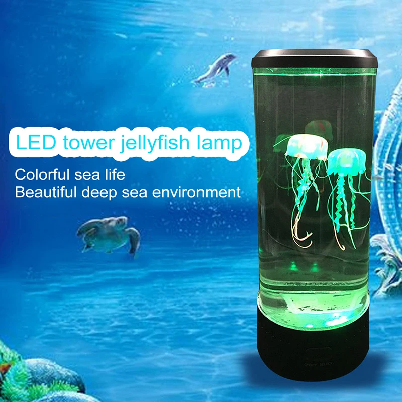 LED Stolp Meduze Lučka Noč svetlobe Postelji USB super za varčevanje z energijo, akvarij doma dekoracijo svetlobe