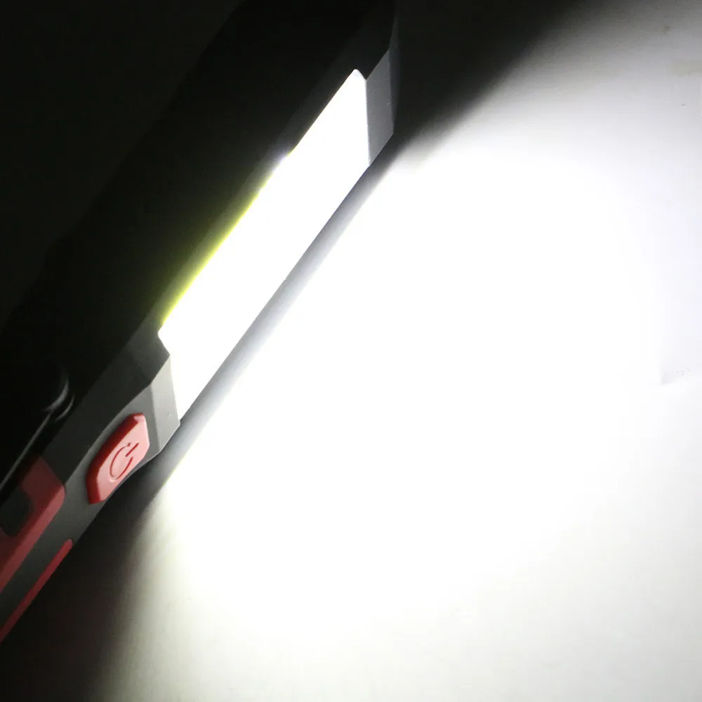LED Svetilka COB+LED Polnilna Delo Svetlobe, Magnet Svetilka s Kavljem Zložljiva Baklo Lučka za Prenosni Delo Svetloba namizne Svetilke