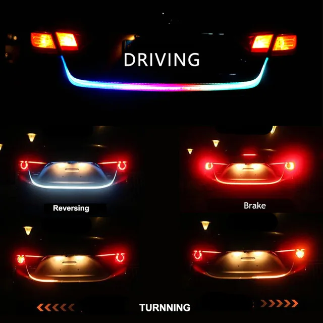 LED Trak Za BMW E30 E38 E39 E46 E60 E61 E90 X1 X3 E70 E83 X5 F10, F11 F30 Avto Dodatne Stop Luč Dinamične Darkice Plava