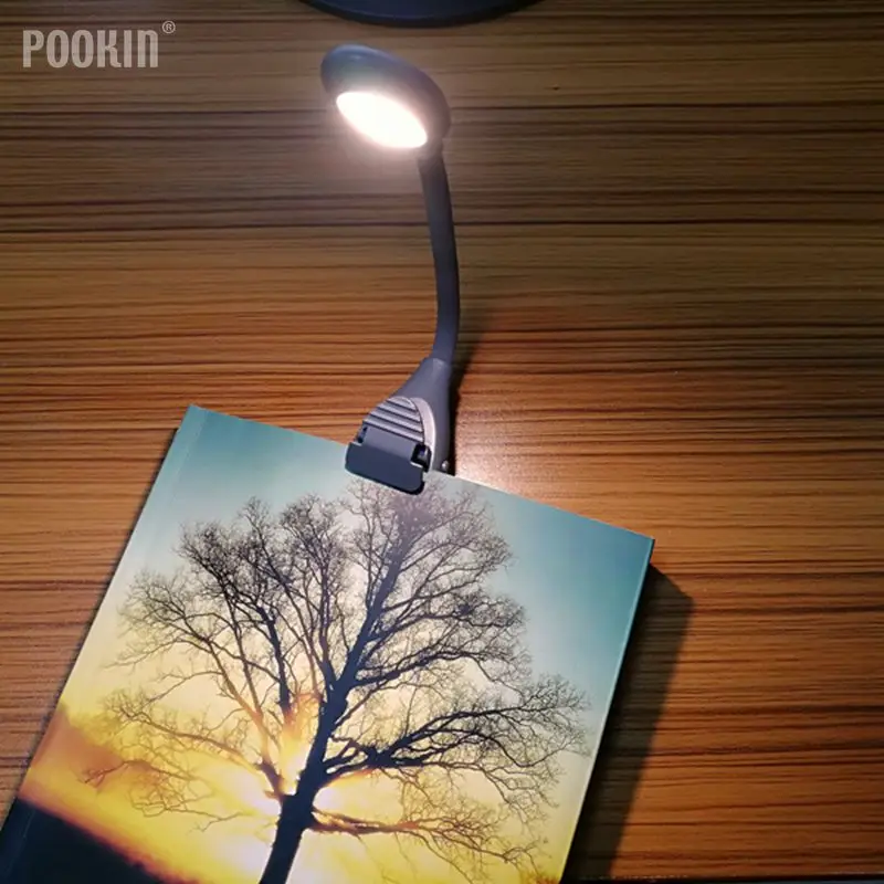 Led USB Polnilne Knjiga luči 3 Barvne Temperature Zatemniti Krat Upogibanje Posnetek Branje Luč Nočne Svetilke Za eBook Računalnik