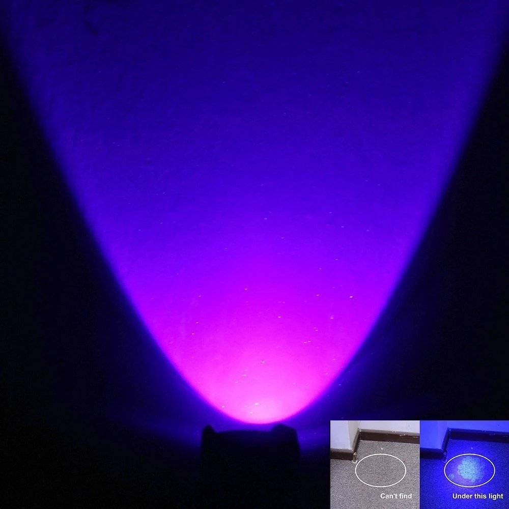 LED UV Svetilko Ultravijolično Svetilko Scorpion Lov žepnih svetilk Z Zoom Funkcija Mini UV Svetlobo Črno Pet Madeže Urina Detektor