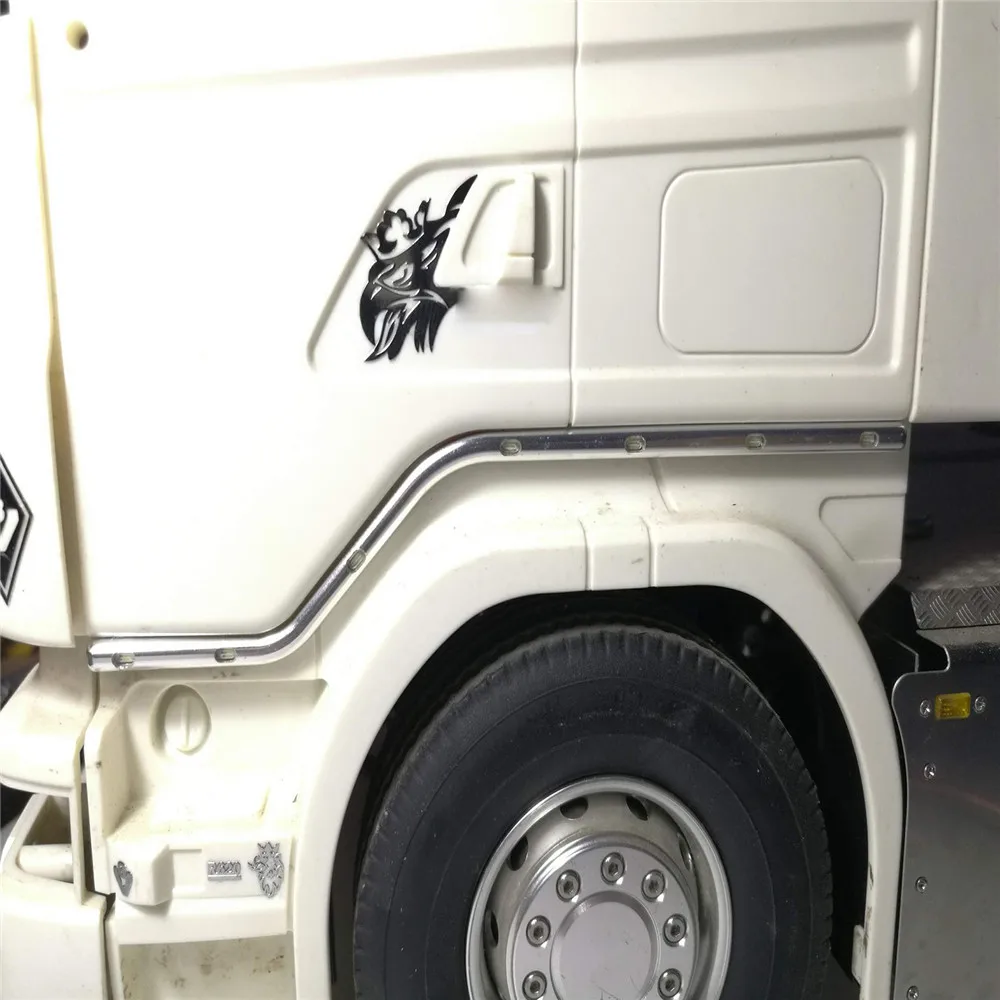 LED Vrata Lahka Strani lightbar za 1/14 Tamiya Scania 56323 R620 R730 R470 RC Tovornjak Traktor Delov Accessorie Rumena & White