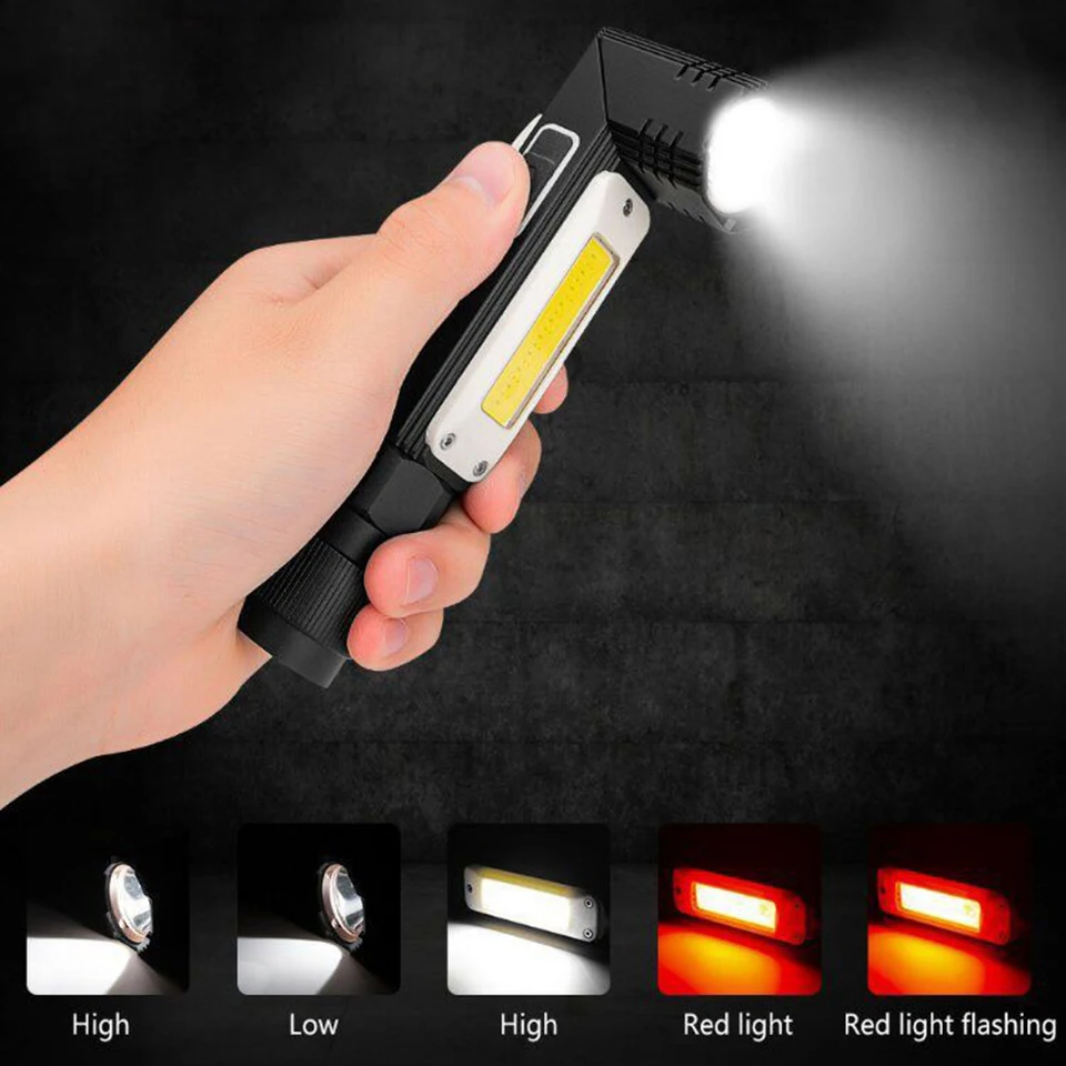 LED Žaromet Super Svetle Žarometi COB+XPE Prostem Nepremočljiva USB za Polnjenje vgrajene Baterije, za Kampiranje Ribolov Delovne Luči