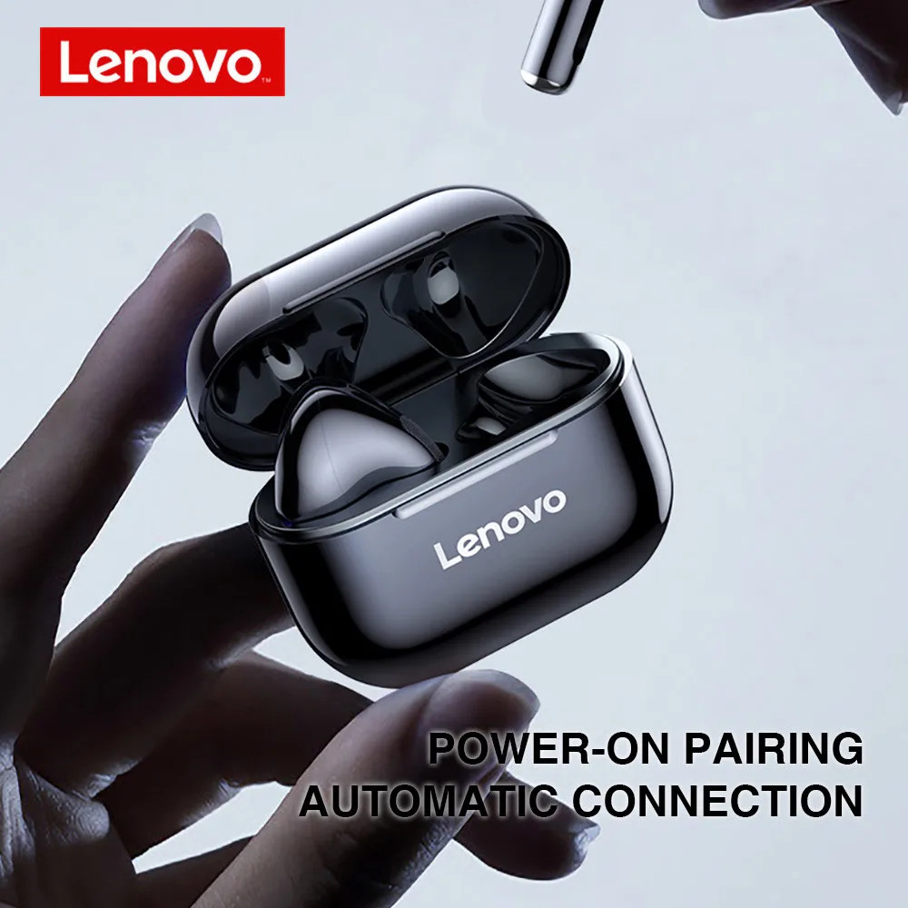 Lenovo LP40 TWS Brezžične Slušalke bluetooth 5.0 Stereo HD pogovoru z Mikrofonom Slušalke Dotik za Nadzor Slušalke auriculares 300mAh