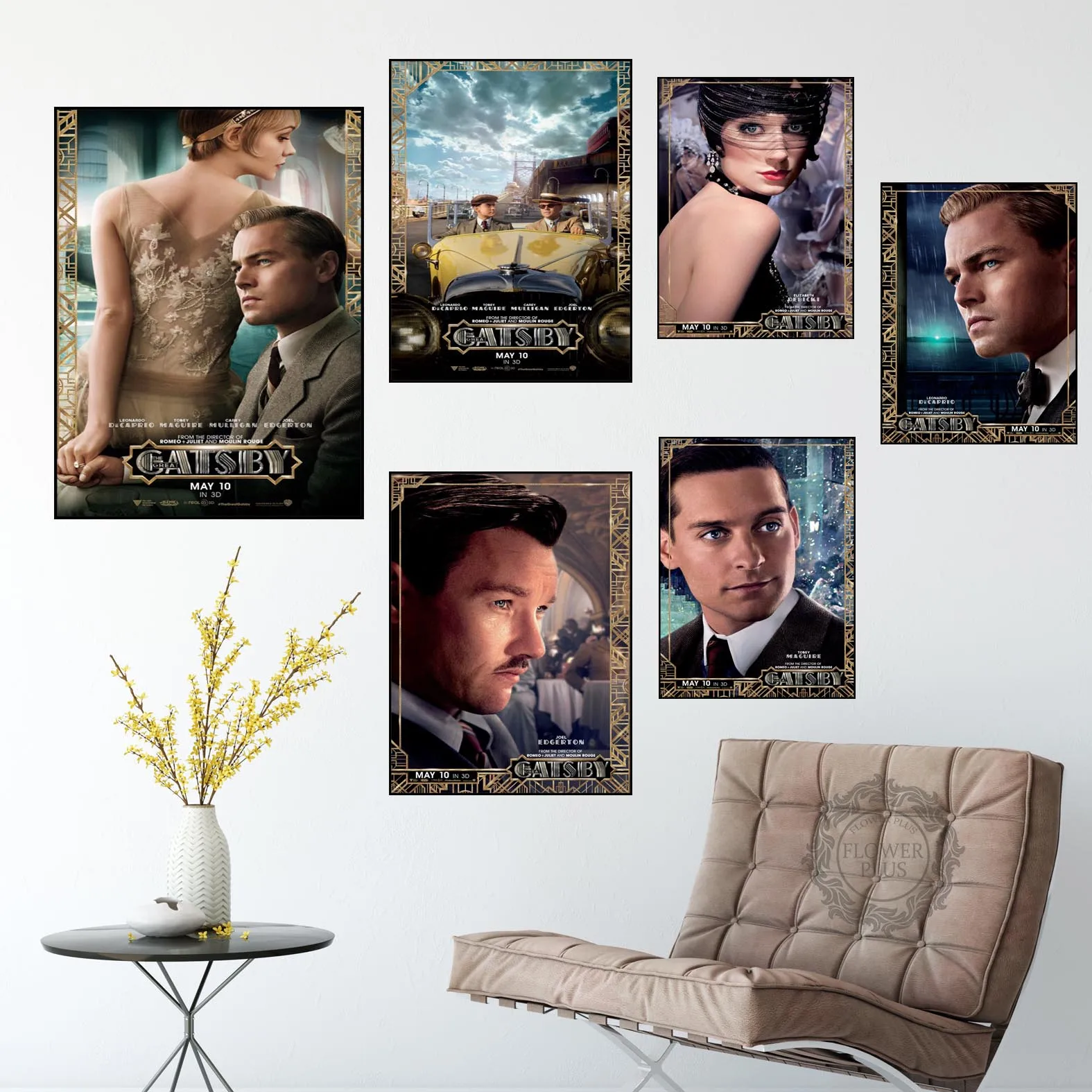 Leonardo DiCaprio Veliki Gatsby Slikarsko Platno Wall Art Slike Unframe Doma Dekor 1 Kos Natisnjen Plakat quadro cuadros