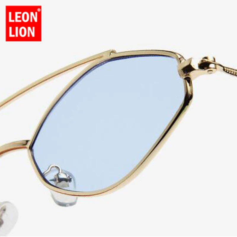 LeonLion 2021 Majhen Okvir Ogledalo sončna Očala Ženske blagovne Znamke Oblikovalec Očala Letnik Nakupovanje UV400 Oculos De Sol Feminino