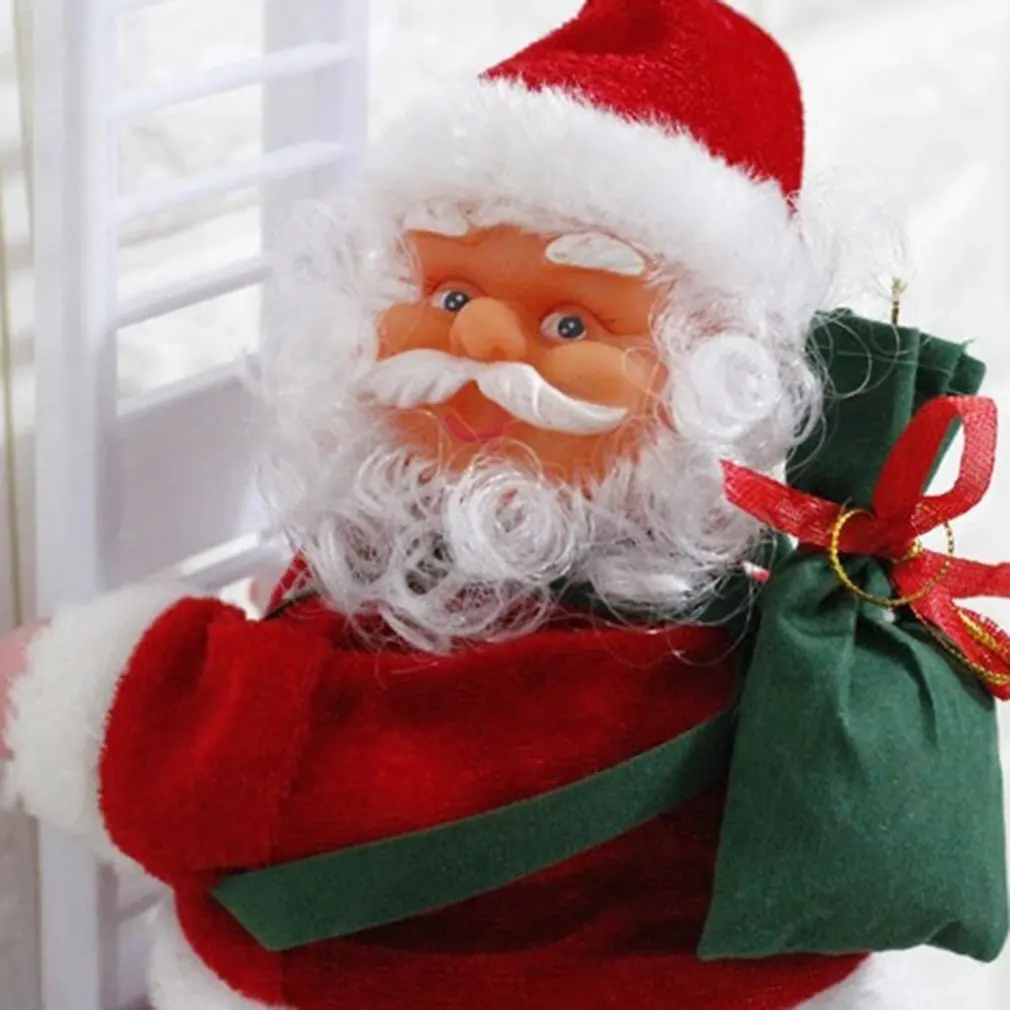 Lep Božič Santa Električni Plezalno Lestev Božiček Božič Figur Ornament, Okras, Darila, Božični Drevo Dekor