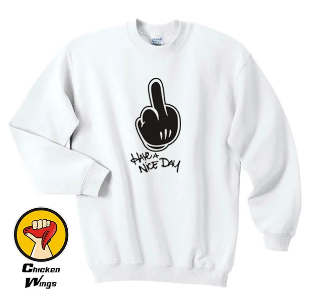 Lep Dan Mickey Roke Humor Moda igri Smešno Zgoraj Crewneck Unisex Majica Več Barv XS - 2XL