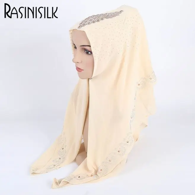 Lep Poletni Šifon Muslimanskih Hijabs Kvadratni Šal Lepe češka Nosorogovo Vzorec Islamske Dolgo Ruto Headscarf 95x100cm