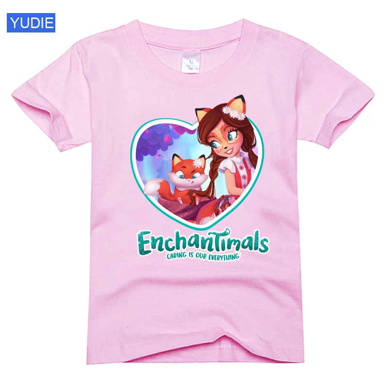 Lepe majice za dekleta Enchantimals Majica Fashion Baby Toddler 2020 Poletne Obleke, Otroci, Oblačila, Otroški Kostum Malčka Vrh