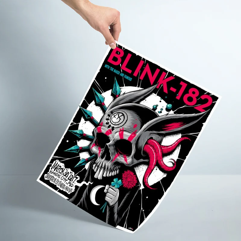 Lepo Blink 182 Plakat Po Meri Saten Poster Tiskanje Tkanine, Tkanine Steni Poster Tiskanje Svilene Tkanine Za Tiskanje Plakata
