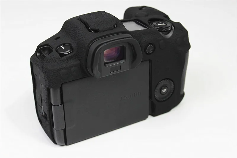 Lepo Mehke Silikonske Gume Kamere Zaščitni Telo Kritje Primera Kože Za canon EOS R5 R6 Spodnjem Primeru Z Baterijo Odpiranje Vrečko