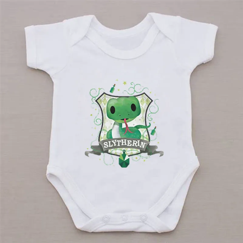 Lepo Zelena Kača Tiskanje Baby Bodysuits Poletna Oblačila Za Fante, Dekleta Dojenčkov Jumpsuits Bombaž 0-24Months Kratek Rokav Fant Obleko
