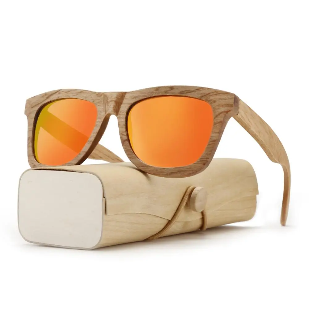 Les luksuzni Polarizirana sončna očala za ženske moški Vintage sončna očala Plaži barvne očala Anti-UV za Vožnjo Leseno Ohišje