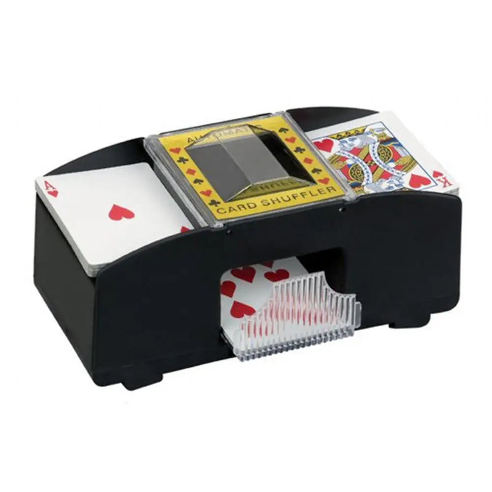 Lesena Električna Samodejno Igranje Kart Shuffler Za Igranje Kartice Krovom Igre Poker Igre Zabava Oprema