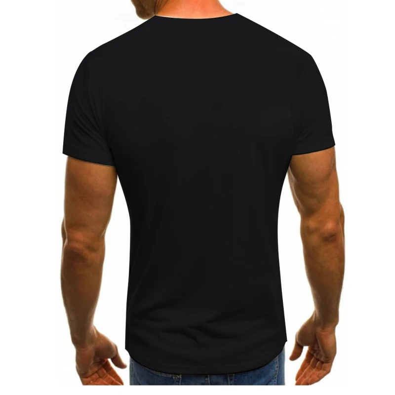 Lev, Tiger T-shirt za Moške Slikarstvo, Fotografija 3D Tiskanje Hip Hop Ulične Svoboden Udobno Tkanine O-Vratu moška T-shirt majica