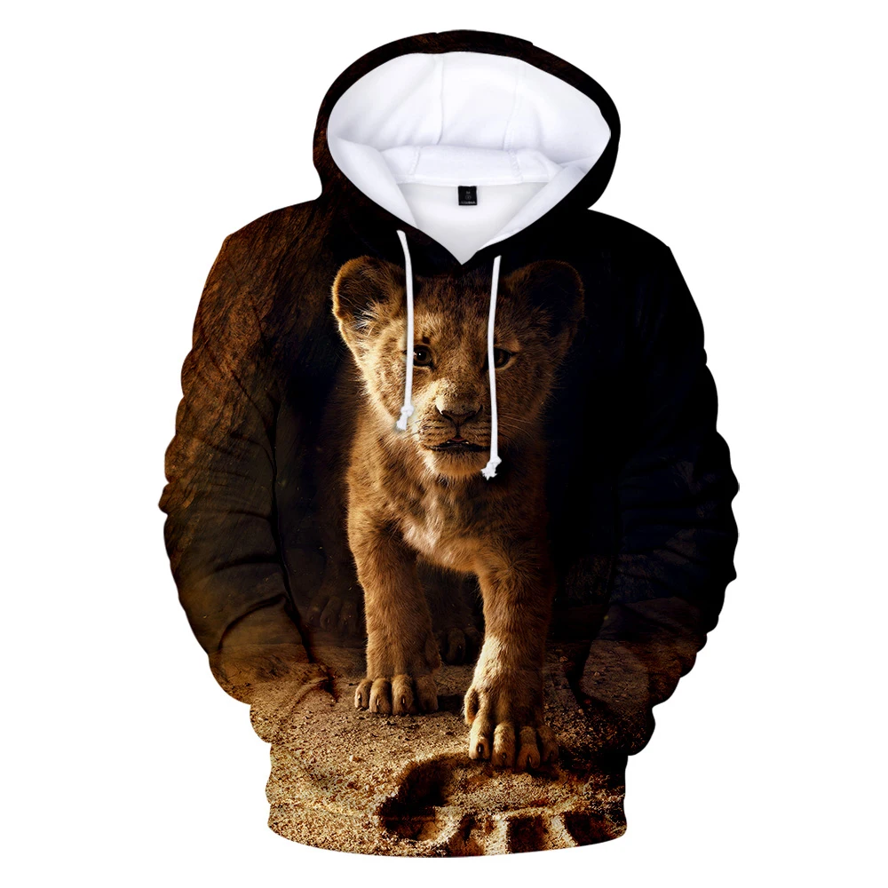 Levji Kralj 3D pulover s kapuco za Moške in Ženske, Modni Šport Levji Kralj Priložnostne 3D Puloverju Moške Priložnostne Hooded Majica vroče