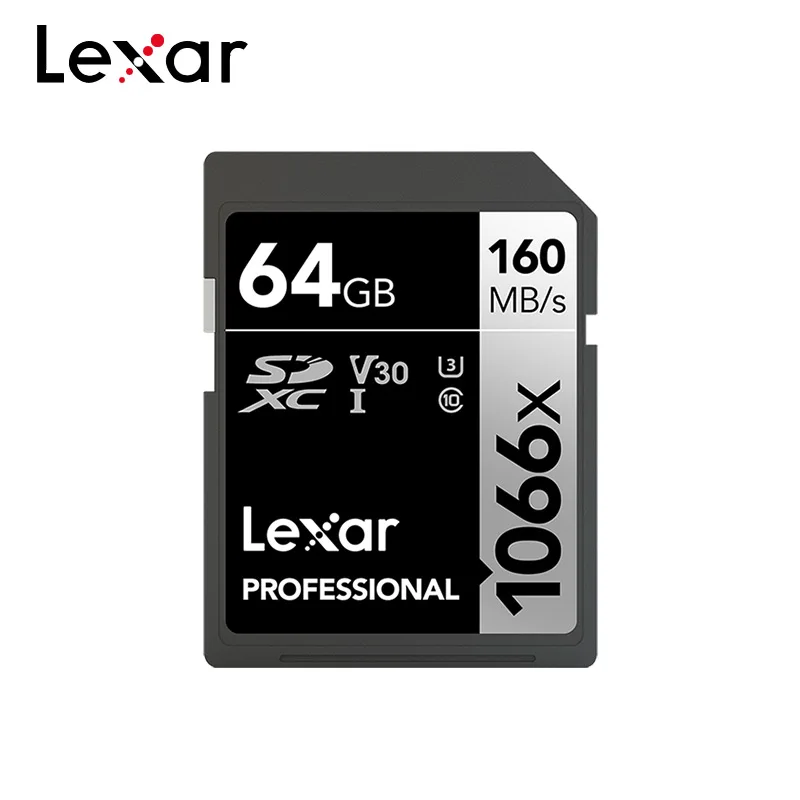 Lexar Professional SD 1066x Izvirni Pomnilnik Kartice do 160MB/s 128GB 256GB 64GB SDXC UHS-I U3 V30 Flash Kartice Za 4K Fotoaparat