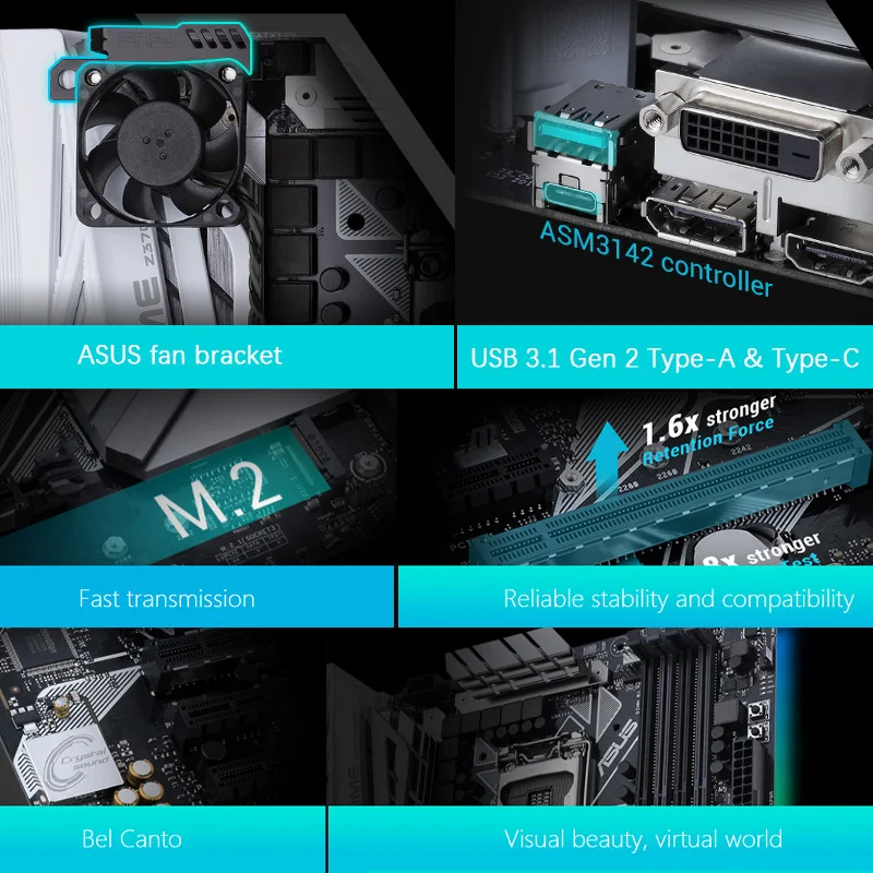 LGA 1151 Asus Z370-A Motherbaord DDR4 64GB Namizje M. 2 PCI-E 3.0 Overlocking i7 i5, i3 Vtičnico HDMI je Združljiv Z370 Placa-Mãe ATX