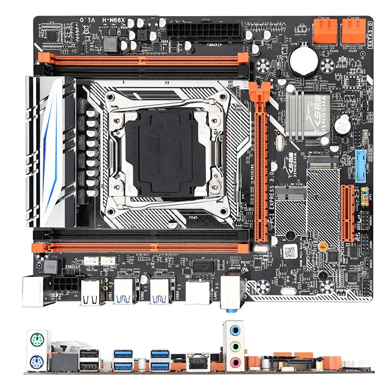 LGA2011 X99 M-H matične plošče 4* USB3.0 Vrat in 4*DDR4 Solt NVME M. 2 WIFI v Režo za podporo pomnilnik DDR4 in Xeon E5 V3/V4 procesor