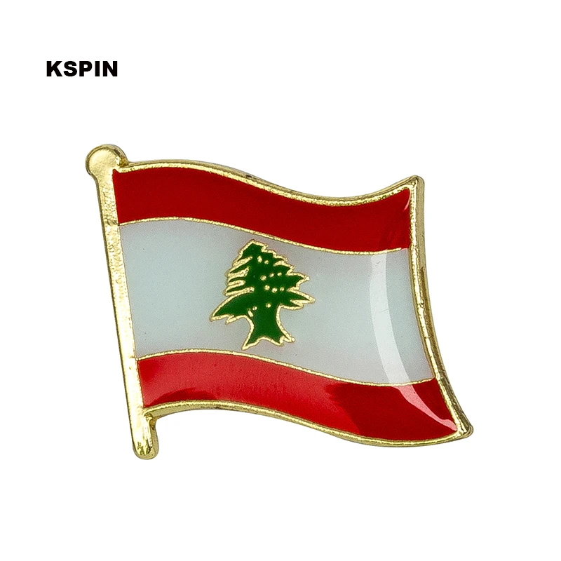 Libanon zastavo pin river pin značko 10pcs veliko Broška Ikone KS-0102