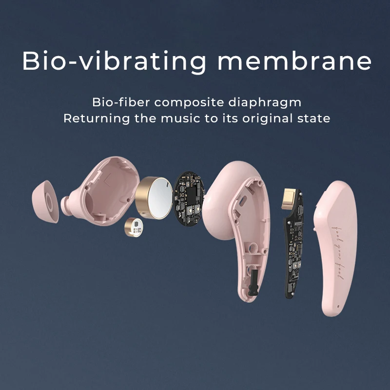 Liberfeel Maoxin S4 tws slušalke bluetooth airbuds čepkov v uho gaming slušalke vodotesne slušalke HI-fi zvok, ki teče