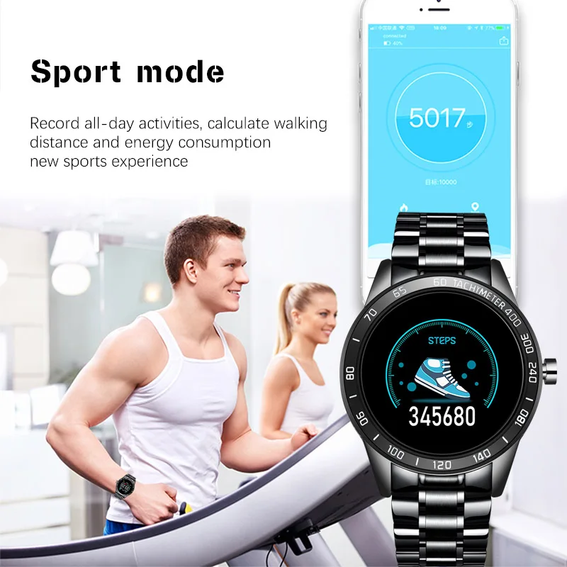 LIGE 2020 Novo Pametno Gledati Moške OLED Barvni Zaslon Srčni utrip, Krvni Tlak Multi-Funkcijo Način Šport smartwatch fitnes Tracker