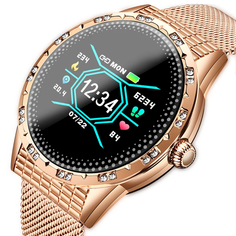 LIGE 2020 Ženske Pametno Gledati Gospa Teče Pedometer Srčnega utripa Bluetooth Smart Šport Gledam Smartwatch Reloj inteligente