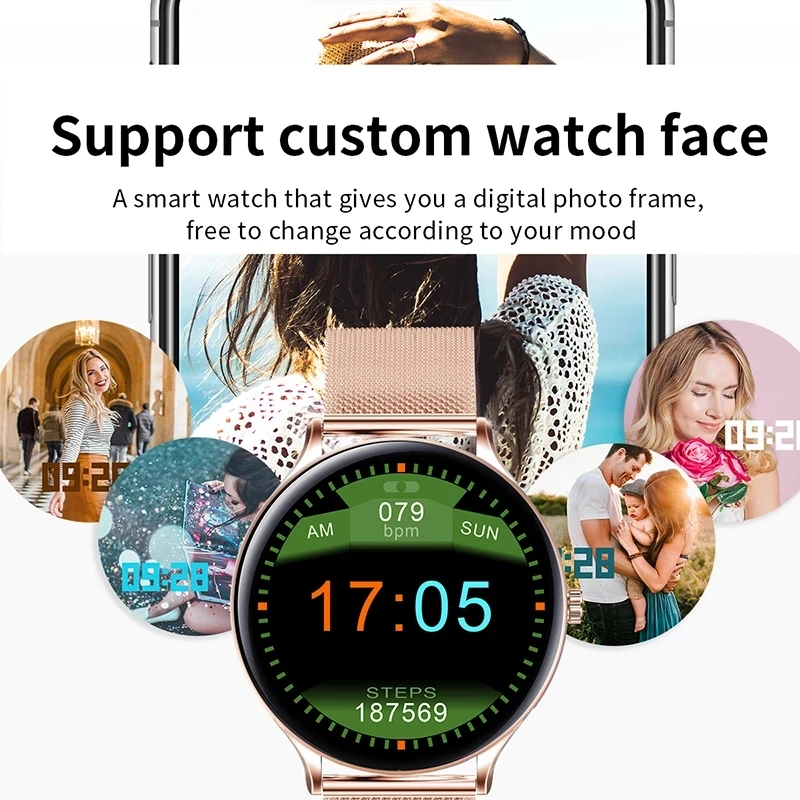 LIGE Novo Pametno Gledati Moške smartwatch Športna Fitnes Tracker Nepremočljiva Polno Krog Zaslona na Dotik Reloj Inteligente za Android IOS